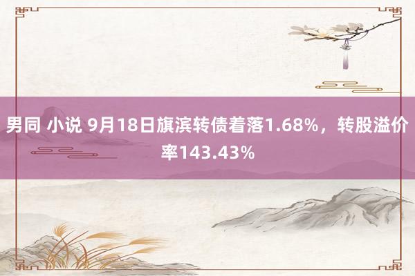 男同 小说 9月18日旗滨转债着落1.68%，转股溢价率143.43%