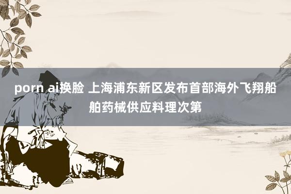 porn ai换脸 上海浦东新区发布首部海外飞翔船舶药械供应料理次第