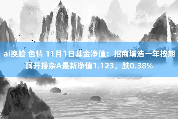 ai换脸 色情 11月1日基金净值：招商增浩一年按期洞开搀杂A最新净值1.123，跌0.38%