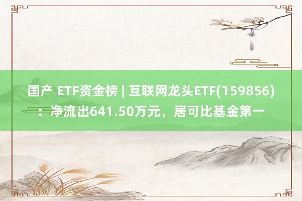 国产 ETF资金榜 | 互联网龙头ETF(159856)：净流出641.50万元，居可比基金第一