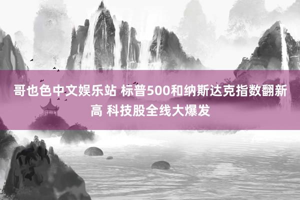 哥也色中文娱乐站 标普500和纳斯达克指数翻新高 科技股全线大爆发