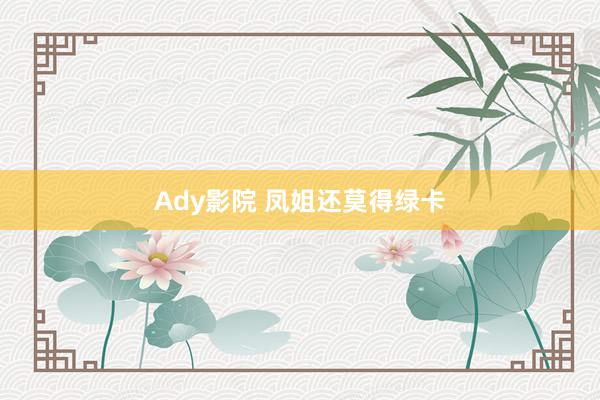 Ady影院 凤姐还莫得绿卡