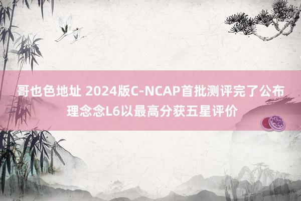 哥也色地址 2024版C-NCAP首批测评完了公布 理念念L6以最高分获五星评价