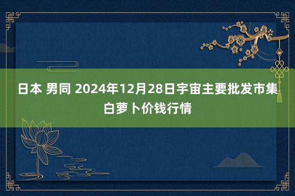 日本 男同 2024年12月28日宇宙主要批发市集白萝卜价钱行情