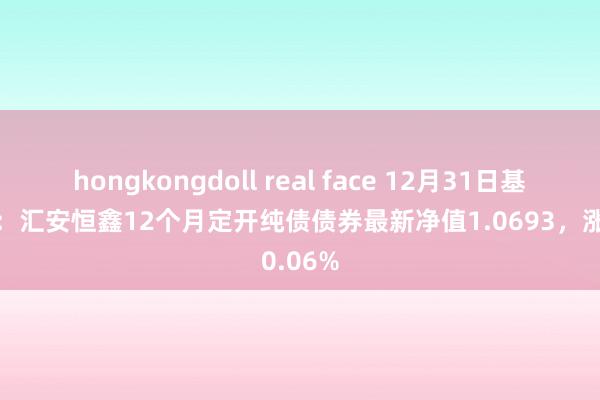 hongkongdoll real face 12月31日基金净值：汇安恒鑫12个月定开纯债债券最新净值1.0693，涨0.06%