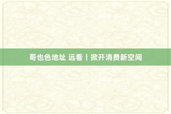 哥也色地址 远看丨掀开消费新空间