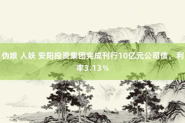 伪娘 人妖 安阳投资集团完成刊行10亿元公司债，利率3.13％