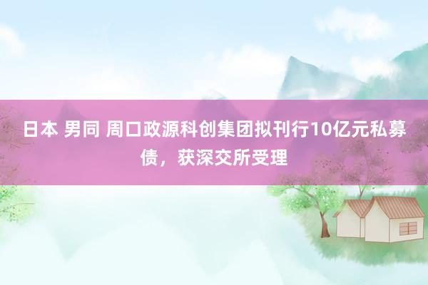 日本 男同 周口政源科创集团拟刊行10亿元私募债，获深交所受理